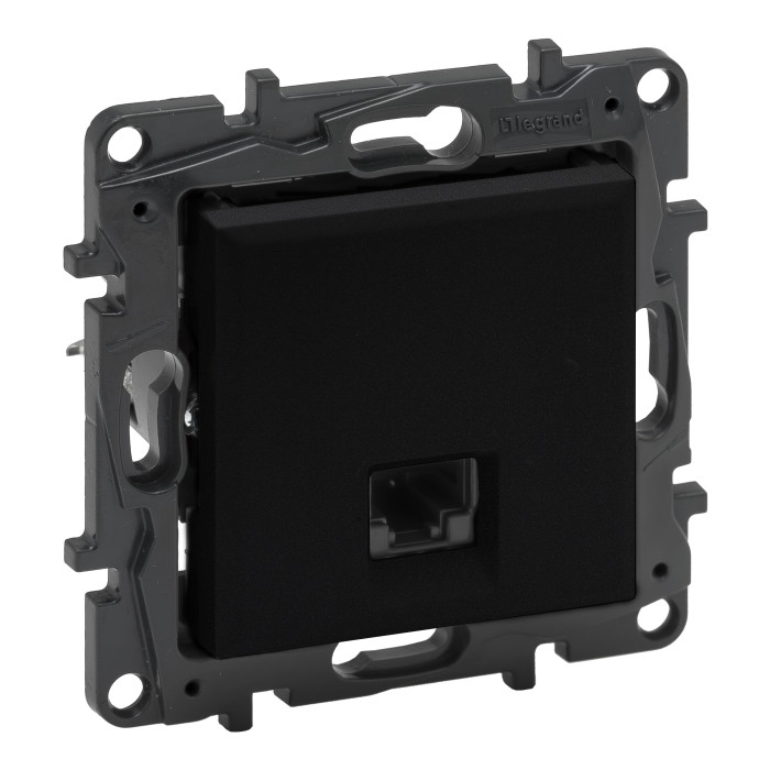 Розетка Legrand Niloe Step інтернет RJ45 CAT6 FTP чорний