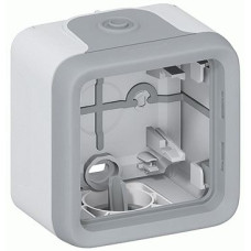 Коробка Legrand Plexo 1 п., ІР55, ІК07, с сальниками, серый