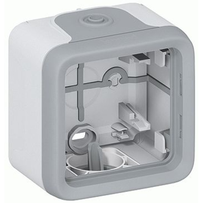 Коробка Legrand Plexo 1 п., ІР55, ІК07, с сальниками, серый