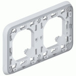 Рамка Legrand Plexo 2 п., ІР55, ІК07, суппорт, горизонтальная, серый