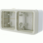 Коробка Legrand Plexo 2 п., ІР55, ІК07, с сальниками, горизонтальная, белый