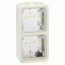 Коробка Legrand Plexo 2 п., ІР55, ІК07, с сальниками, вертикальная, белый