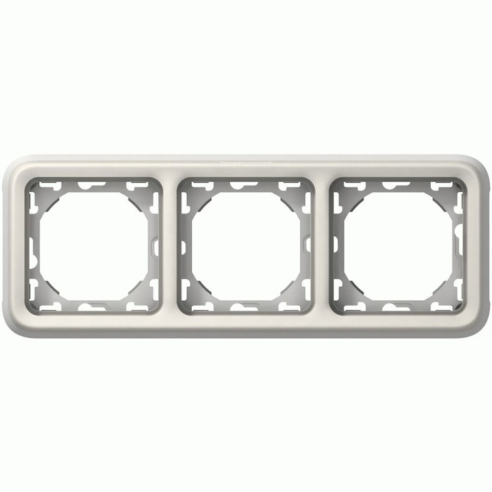 Рамка Legrand Plexo 3 п., ІР55, ІК07, суппорт, горизонтальная, белый