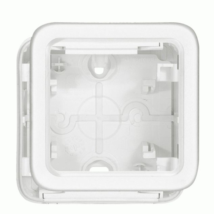 Коробка Legrand Plexo 1 п., ІР55, ІК07, антибактериальная, белый