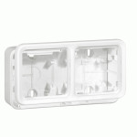 Коробка Legrand Plexo 2 п., ІР55, ІК07, горизонтальная, антибактериальная, белый
