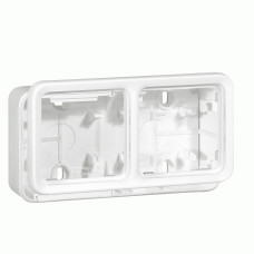 Коробка Legrand Plexo 2 п., ІР55, ІК07, горизонтальная, антибактериальная, белый
