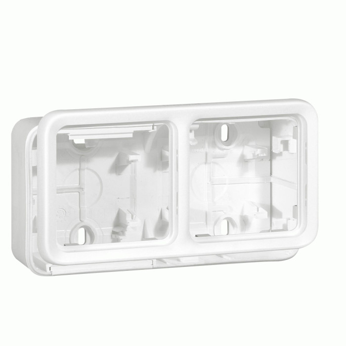 Коробка Legrand Plexo 2 п., ІР55, ІК07, горизонтальная, антибактериальная, белый