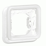 Рамка Legrand Plexo 1 п., ІР55, ІК07, суппорт, антибактериальная, белый