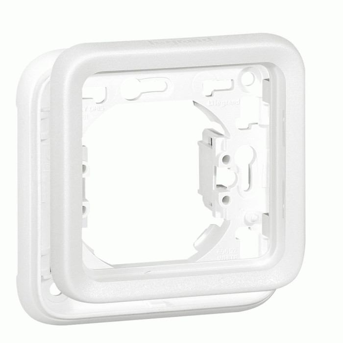 Рамка Legrand Plexo 1 п., ІР55, ІК07, суппорт, антибактериальная, белый