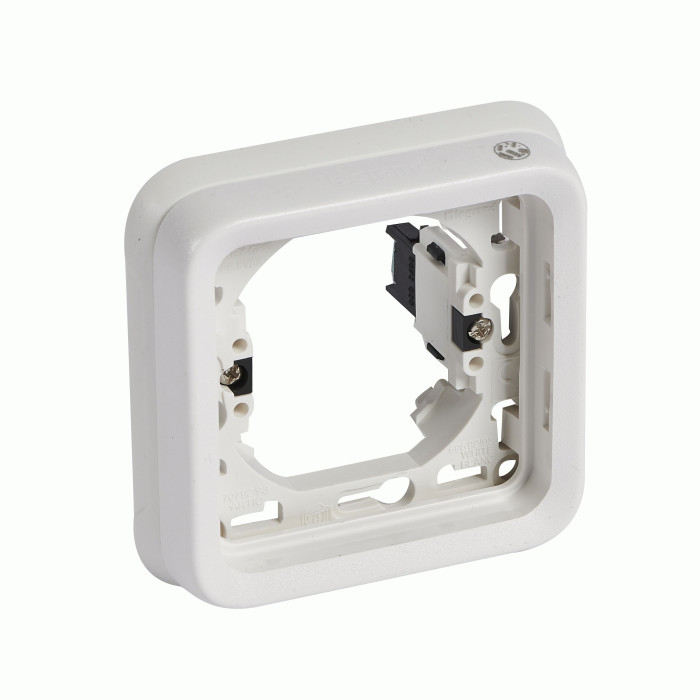 Рамка Legrand Plexo 1 п., ІР55, ІК07, суппорт, антибактериальная, белый