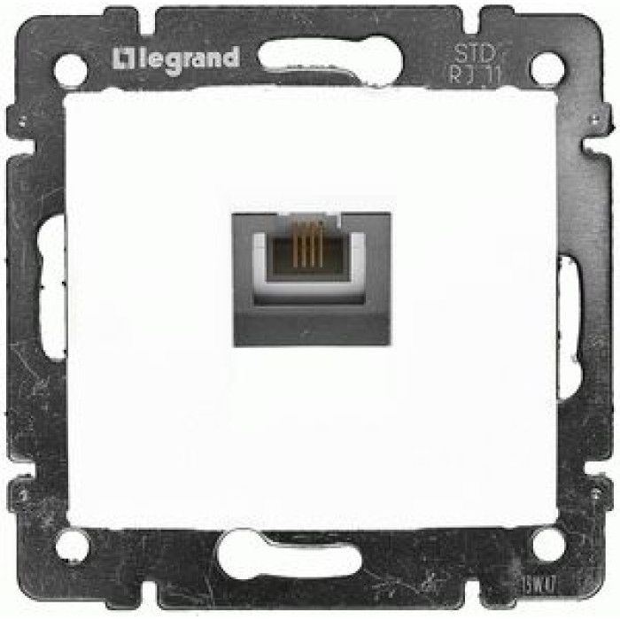 Розетка телефонная Legrand Valena 1хRJ11 кат. 3 белый