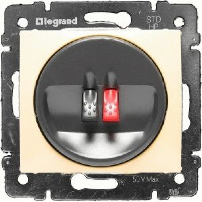 Розетка для динамиков Legrand Valena ординарная слоновая кость