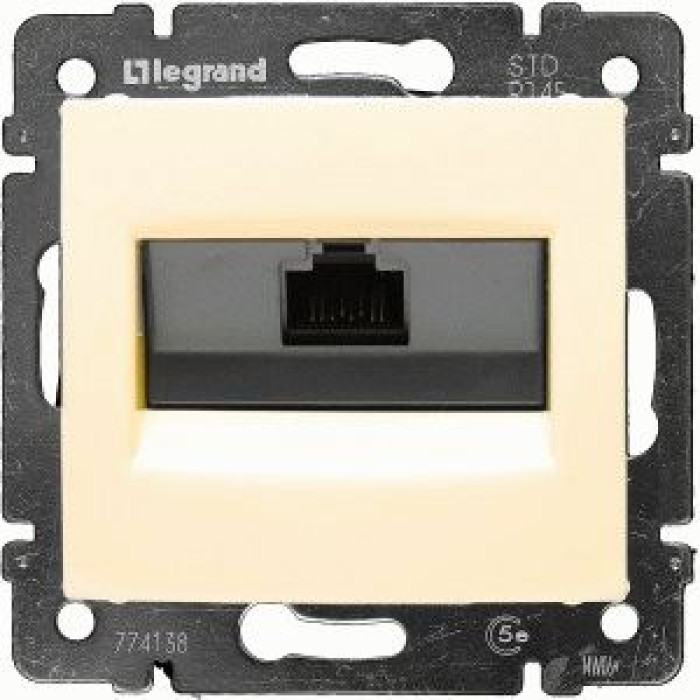 Розетка телефонна Legrand Valena 1хRJ11 кат. 3 слонова кістка