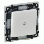 Вимикач Legrand Valena Life 1-клавішний з підсвіткою IP44 білий