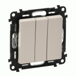 Выключатель Legrand Valena Life 3-клавишный слоновая кость
