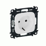 Розетка Legrand Valena Allure с зазем. 16А шторки белый