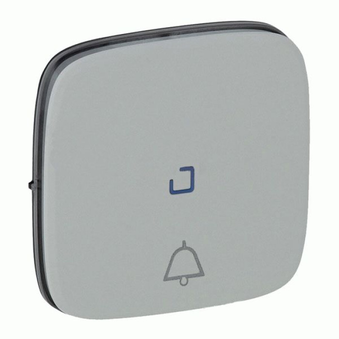 Клавіша кнопки Legrand Valena Allure 1-клавішний «Дзвінок» підсвічування алюміній
