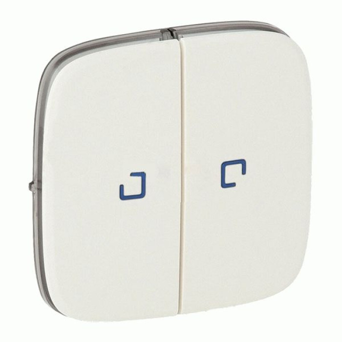 Клавіша вимикача Legrand Valena Allure 2-клавішний підсвічування перли