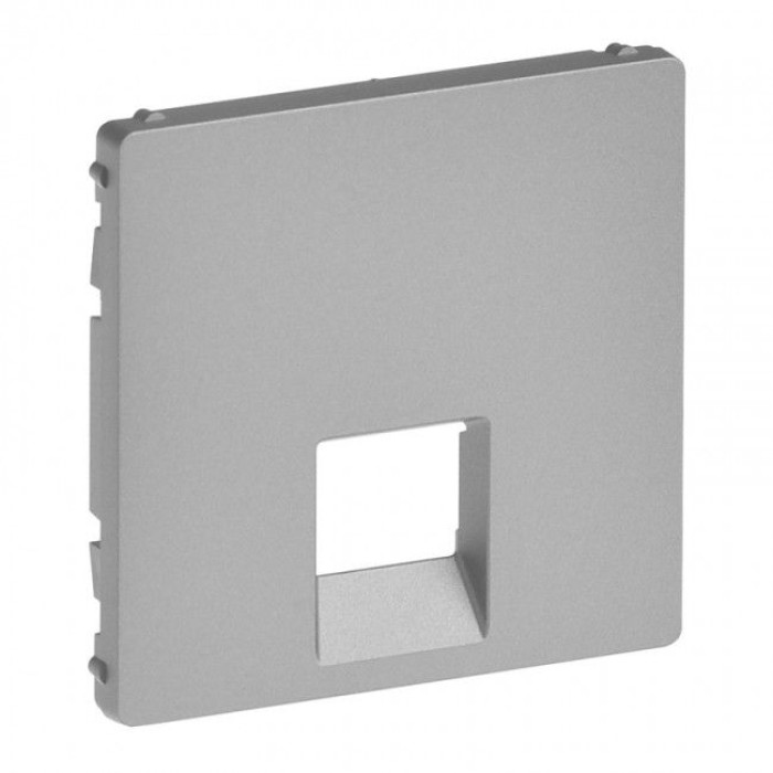 Накладка розетки Legrand Valena Life RJ11/RJ45 алюміній