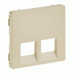 Накладка розетки Legrand Valena Life RJ11 + RJ45 слонова кістка