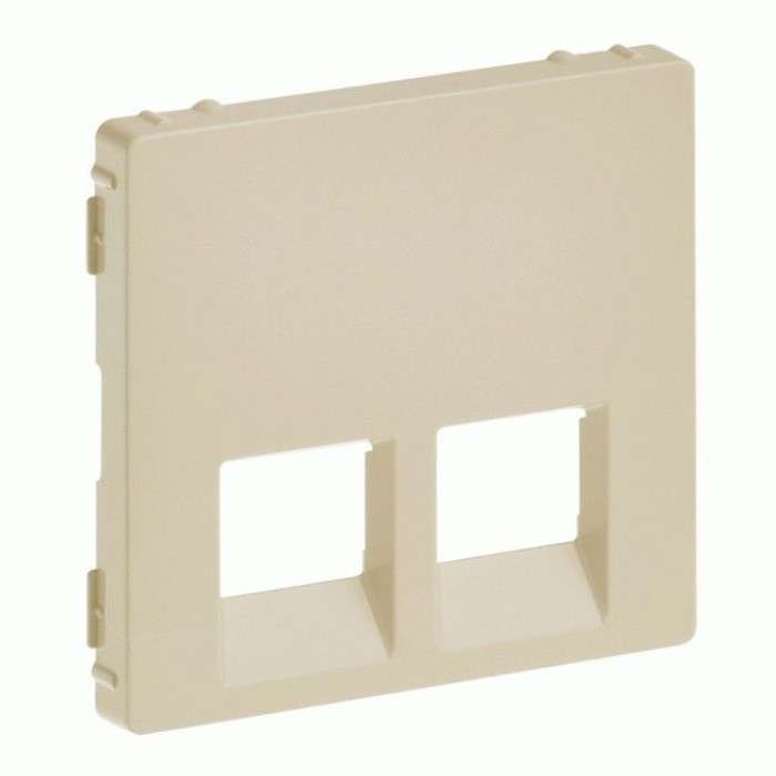 Накладка розетки Legrand Valena Life RJ11 + RJ45 слонова кістка