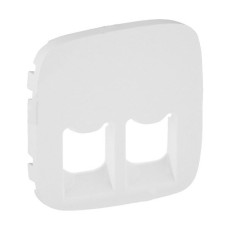 Накладка розетки Legrand Valena Allure RJ11 + RJ45 білий