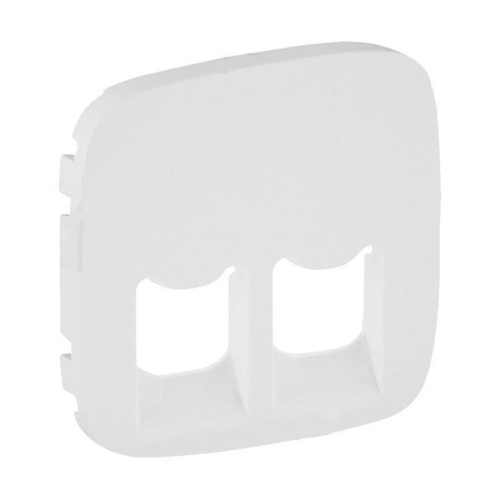 Накладка розетки Legrand Valena Allure RJ11 + RJ45 білий