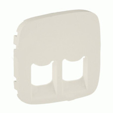Панель розетки RJ11+RJ45 Legrand Valena Allure слоновая кость