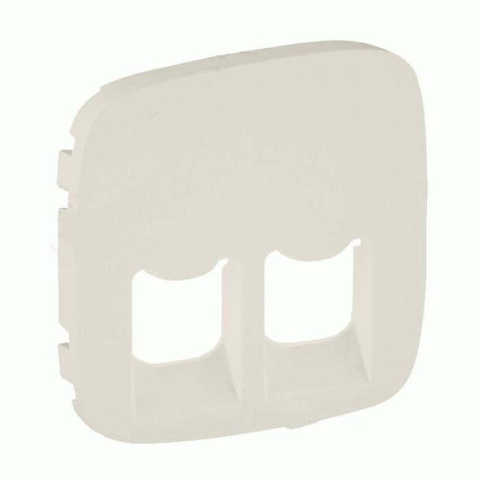 Накладка розетки Legrand Valena Allure RJ11 + RJ45 слонова кістка