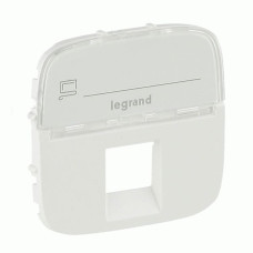 Накладка розетки Legrand Valena Allure RJ11/RJ45 поле для текста белый