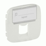Накладка розетки Legrand Valena Allure RJ11/RJ45 поле для тексту перли