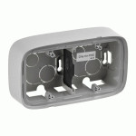Коробка накладного монтажа Legrand Valena Allure 2-постовая алюминий
