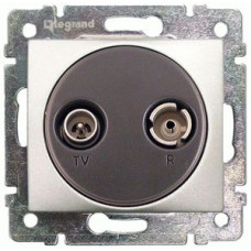 Розетка телевизионная Legrand Valena TV-R 10 дБ концевая алюминий
