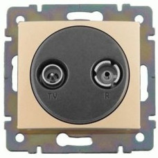 Розетка телевизионная Legrand Valena TV-R 15 дБ звезда слоновая кость