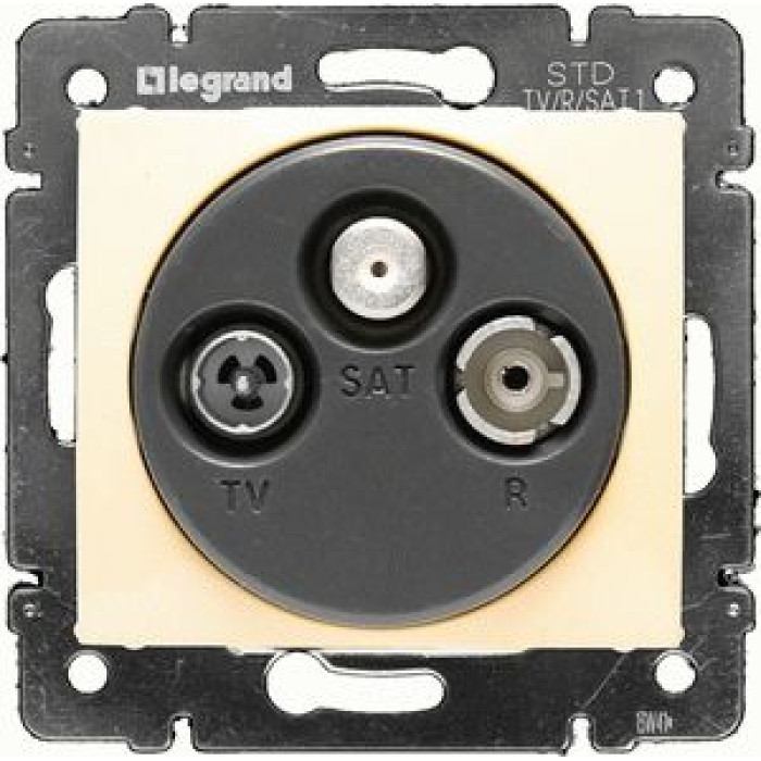Механизм розетки TV-R-SAT Valena слоновая кость