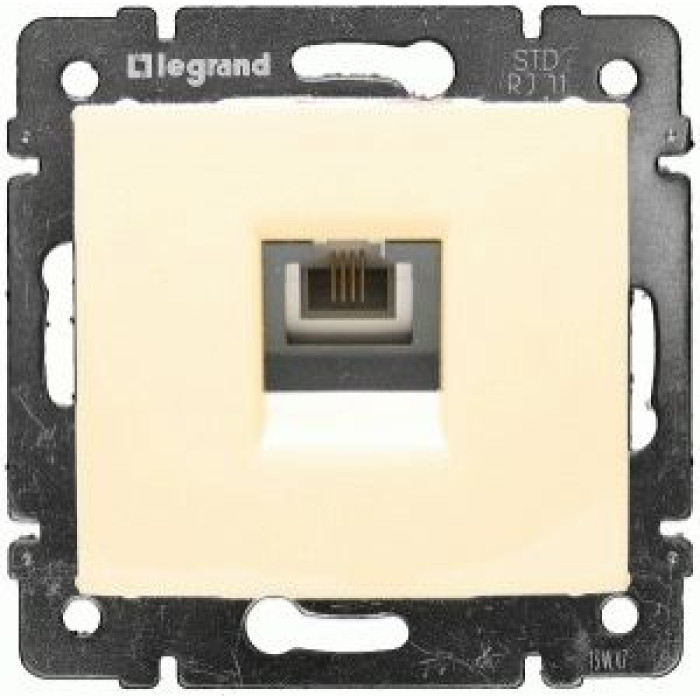 Механизм розетки телефонной RJ-11 Valena слоновая кость
