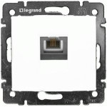 Механизм розетки телефонной RJ-11 Valena белая