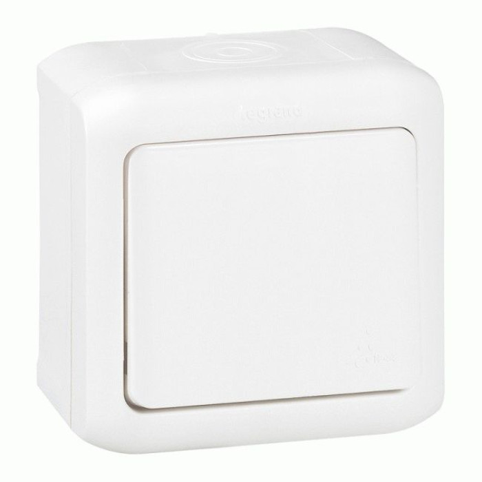 Вимикач Legrand Forix 1 кл. прохідний IP44 білий