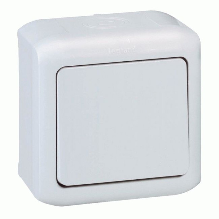 Вимикач Legrand Forix 1 кл. прохідний IP44 сірий