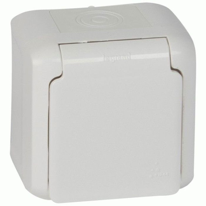 Розетка 2К+З Legrand Forix серая