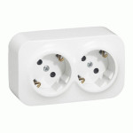 Розетка 2X2К+З Legrand Forix белая