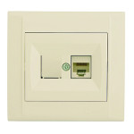 Розетка Makel Defne компьютерная RJ45 крем (42010035)