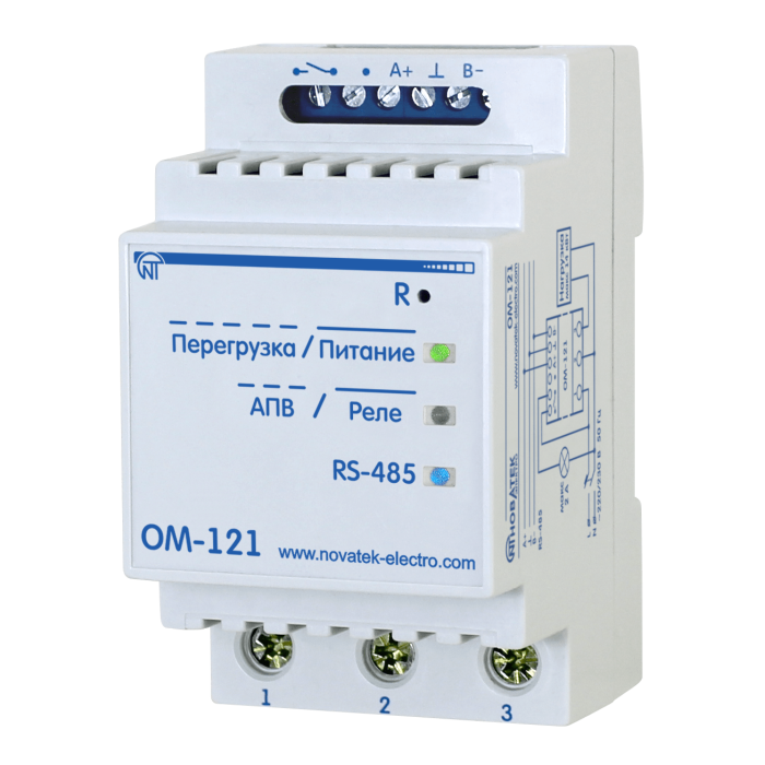 Обмежувач потужності Новатек-Електро ом-121