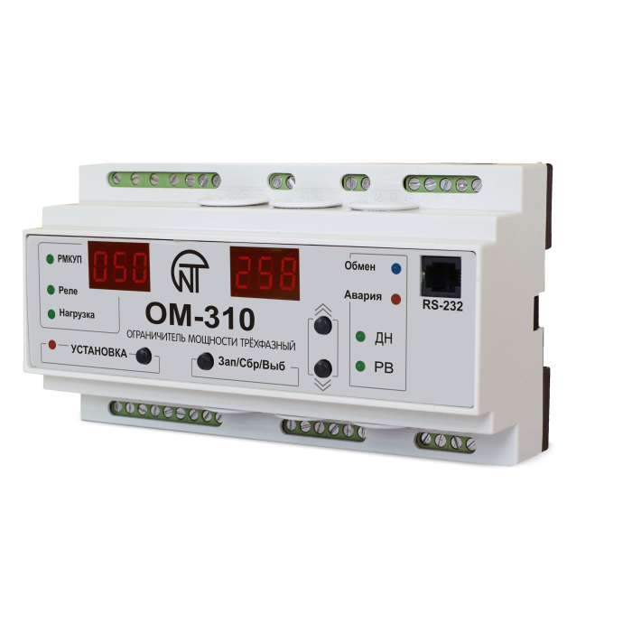 Реле обмеження потужності Новатек-Електро ом-310