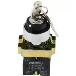 Перемикач секторний ENERGIO XB2-BG25 1-0 з ключем NO+NC