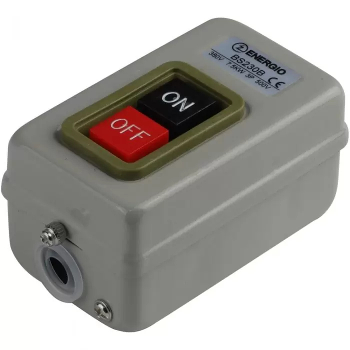 Пост кнопочний ENERGIO BS230B 30A 3P 500B 7,5кВт