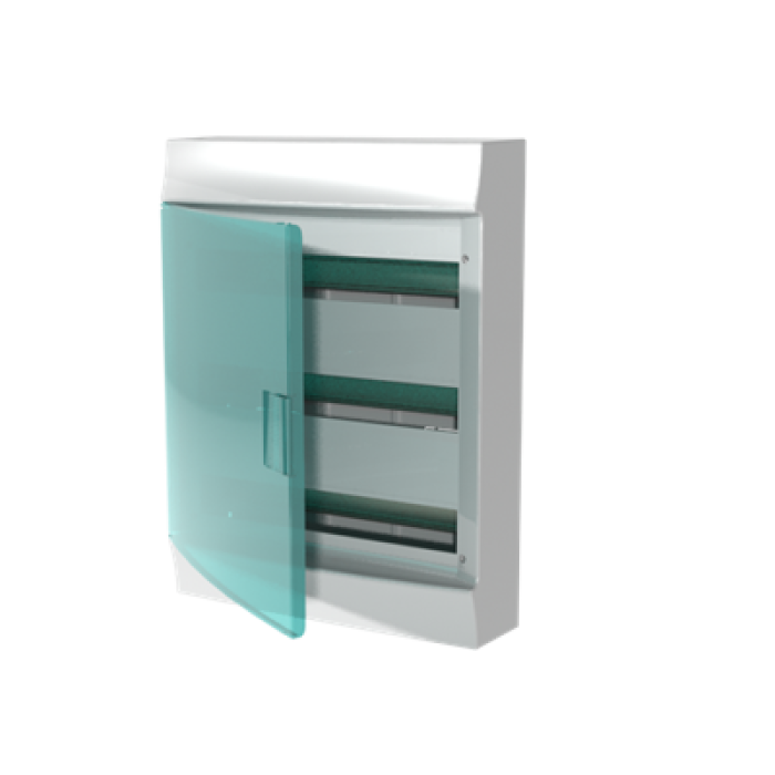 Щит ABB Mistral41W 54 модулей IP41 прозрачные двери клеммник навесной (1SPE007717F1021)