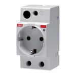 Розетка ABB с заземл. M1175 на DIN-рейку