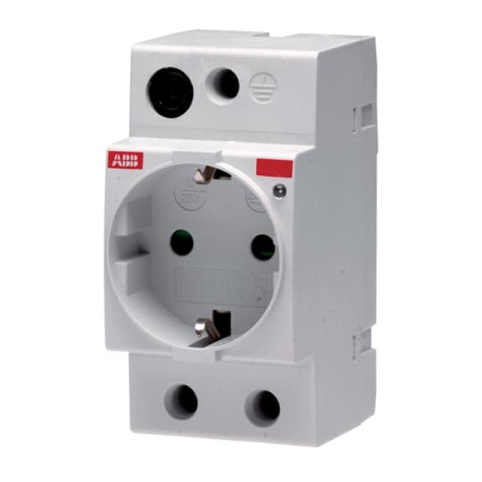 Розетка ABB з заземл. M1175 на DIN-рейку