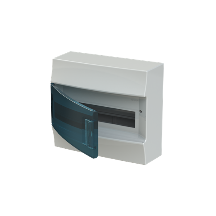 Щит ABB Mistral41W 12 модулей IP41 прозрачные двери клеммник навесной (1SPE007717F0421)